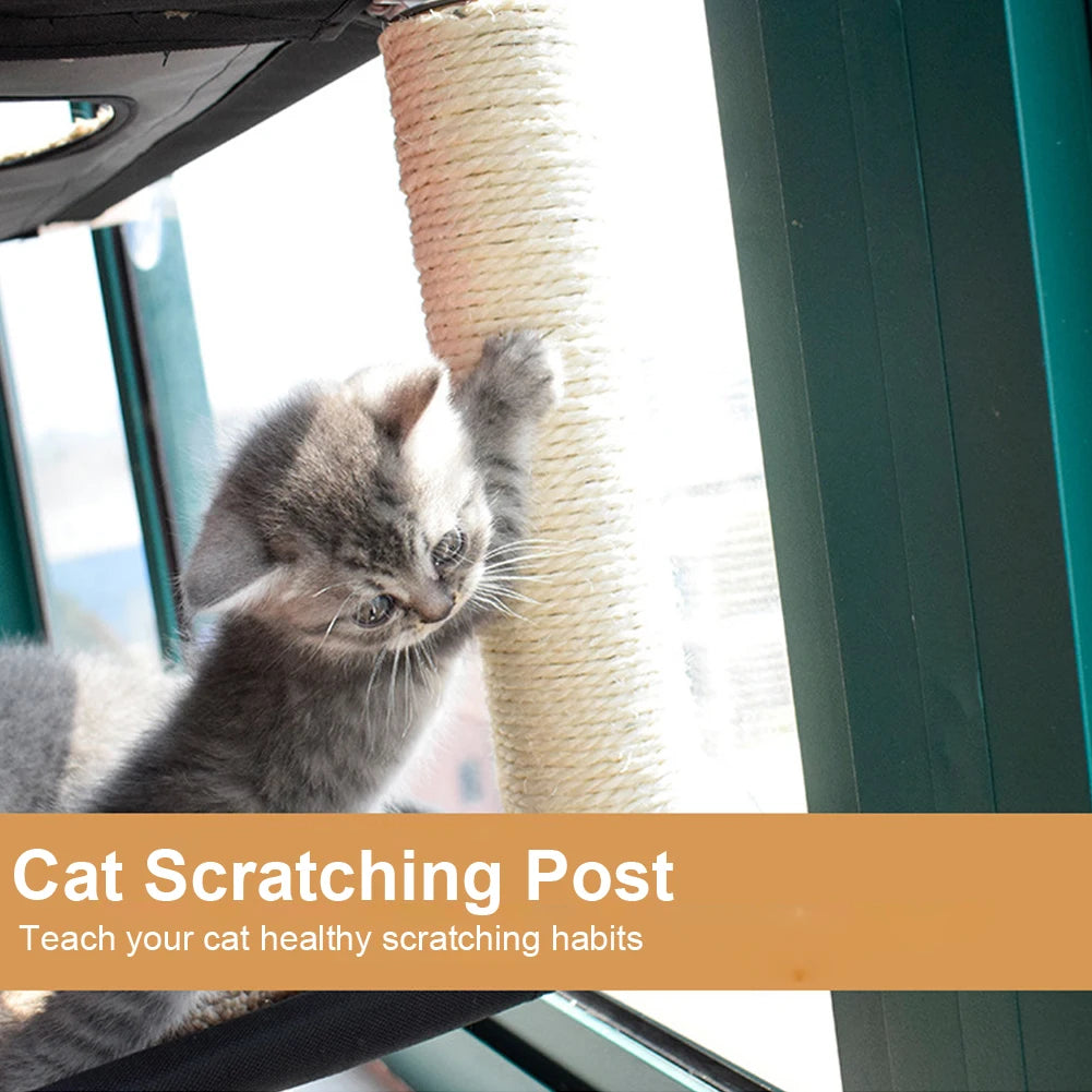Double-Layer Window Cat Perch