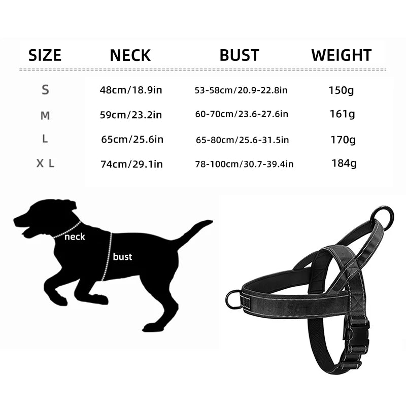 Tactical Dog Chest Harness