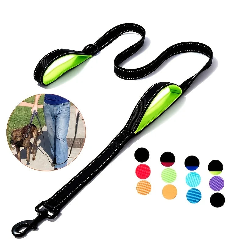 Heavy-Duty Double Handle Dog Leash