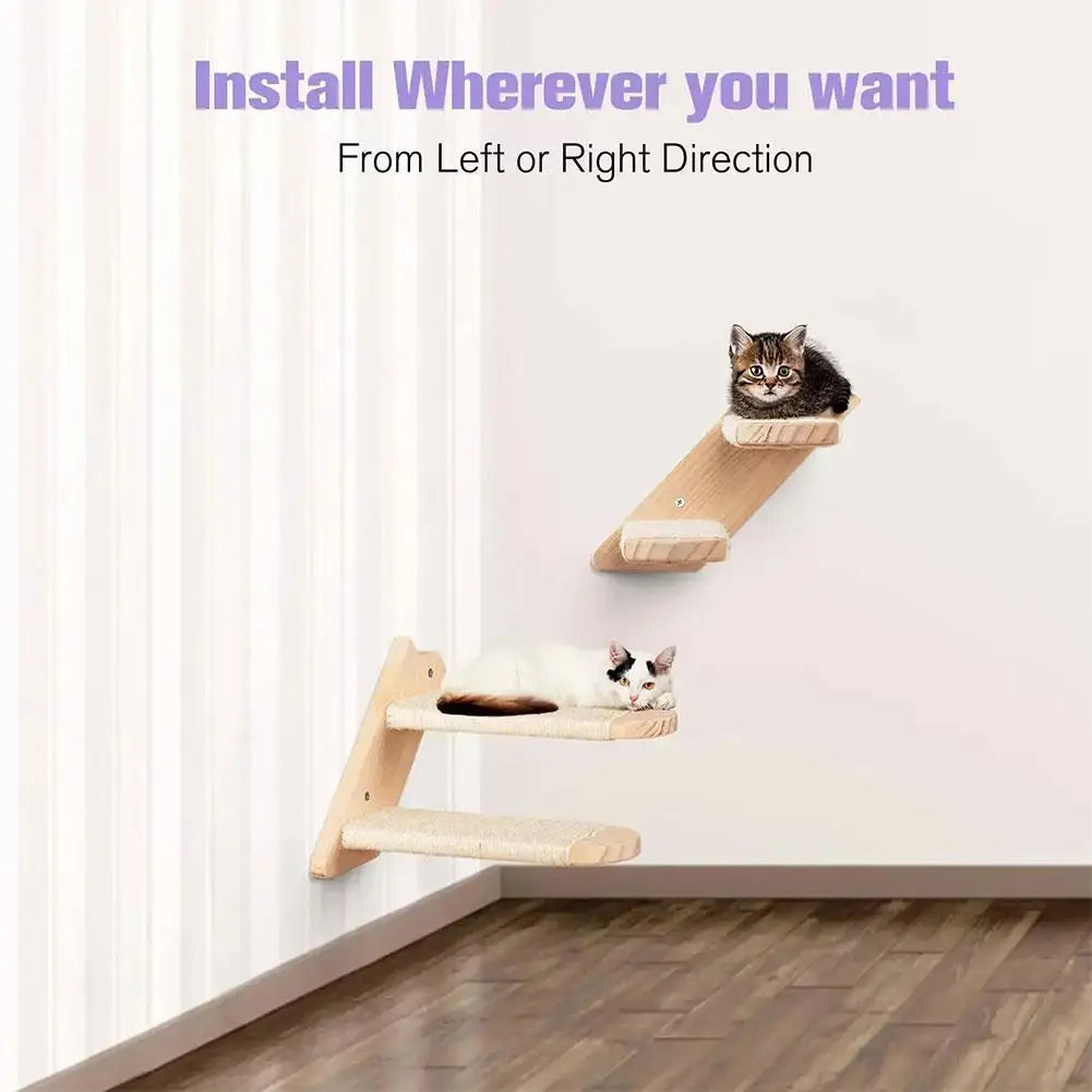 Wall-Mounted Cat Stairs