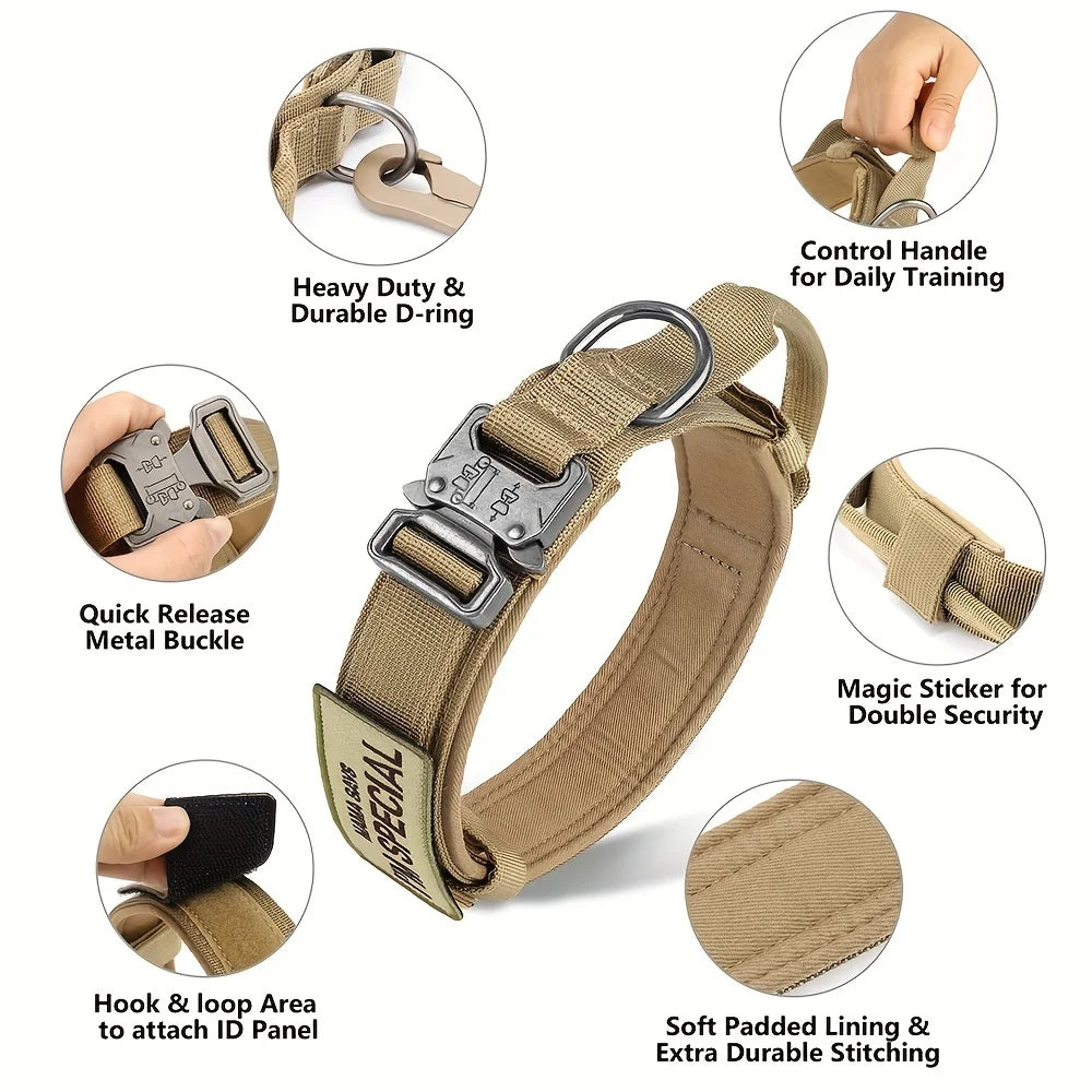 Heavy-Duty Tactical Dog Collar