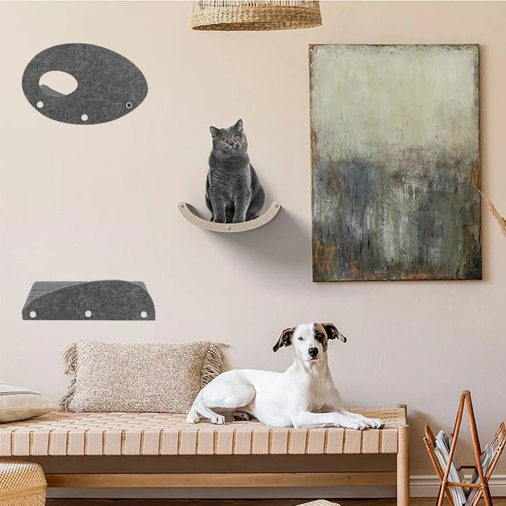 Wall-Mounted Cat Climbing Shelf