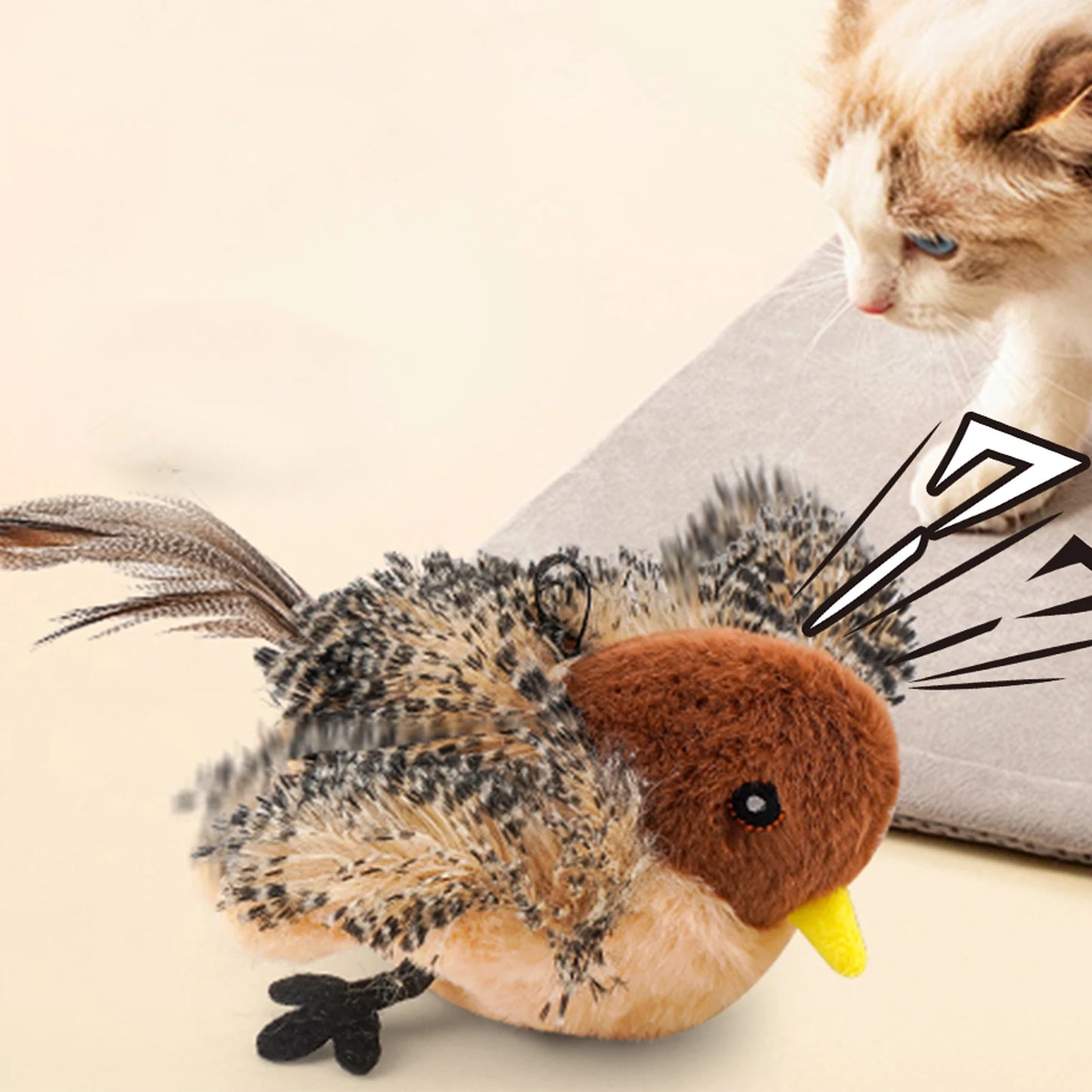 Chirping Bird Cat Toy