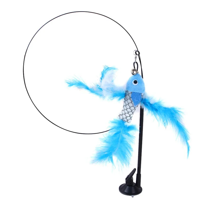 Suction Bird Feather Caty Toy