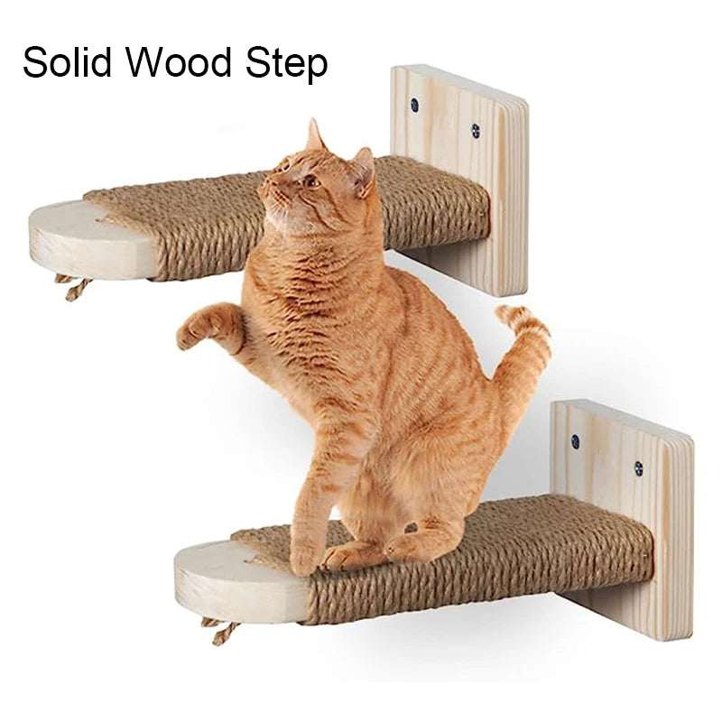 Wall-Mounted Cat Climbing Shelf