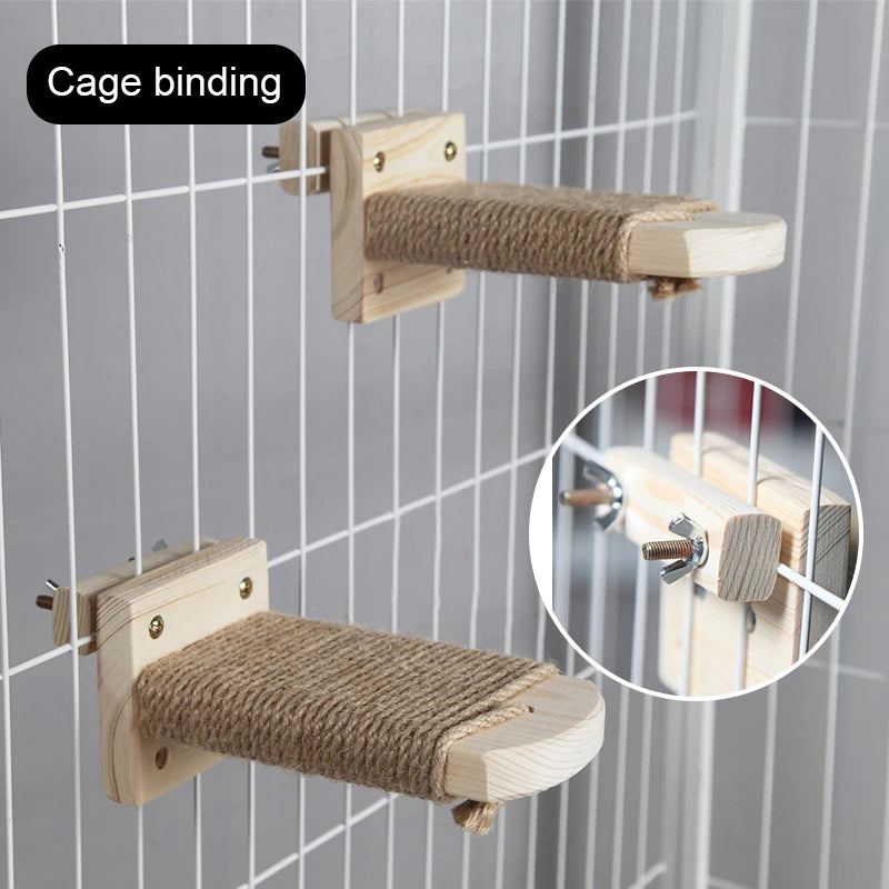 Wall-Mounted Cat Climbing Shelf