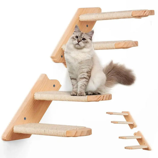 Wall-Mounted Cat Stairs