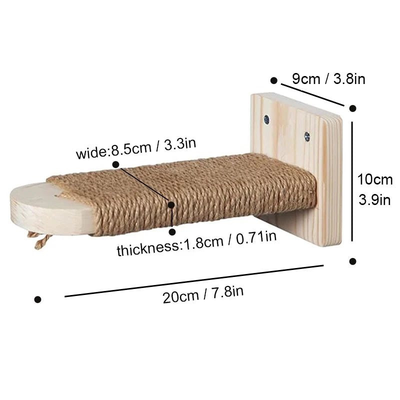 Wall-Mounted Cat Climbing Shelf