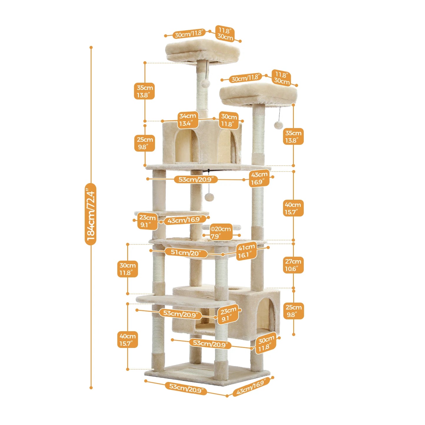 Multi-Level Cat Tower