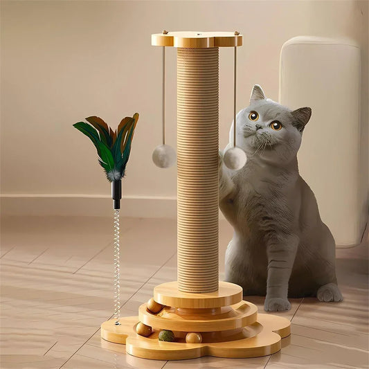 Interactive Cat Baseball Scratcher