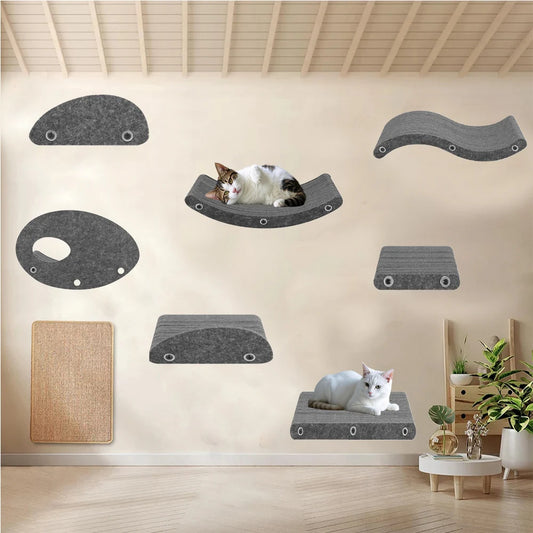 Wall-Mounted Cat Climbing Shelf
