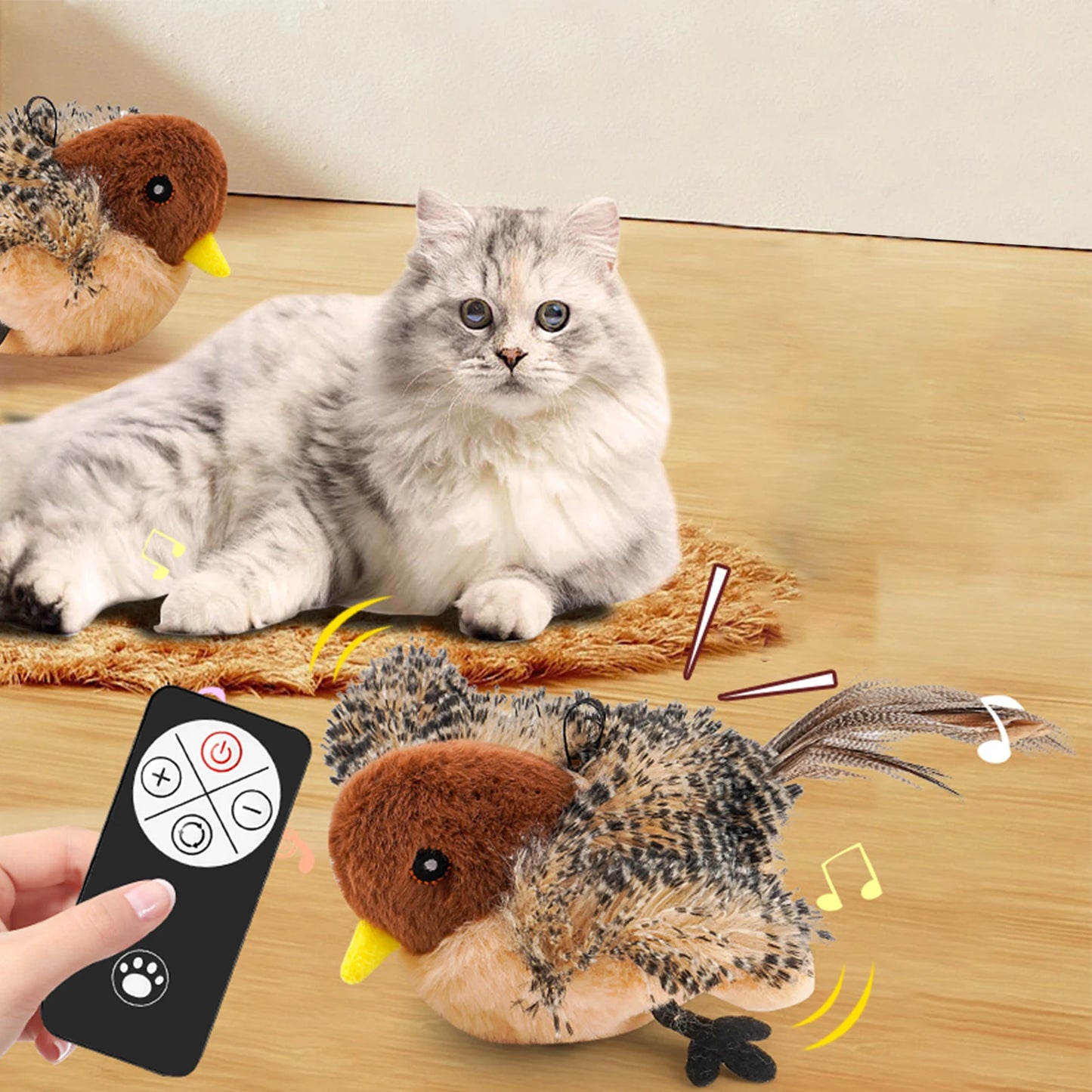 Chirping Bird Cat Toy