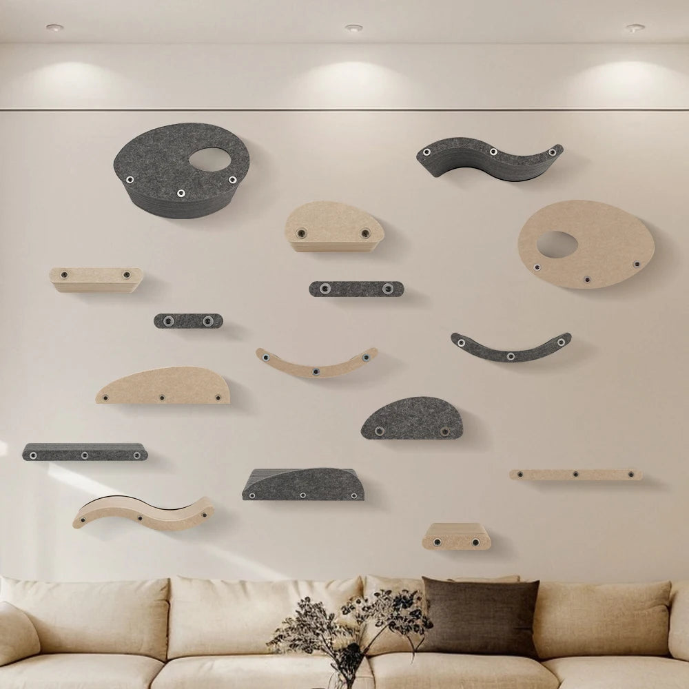 Wall-Mounted Cat Climbing Shelf